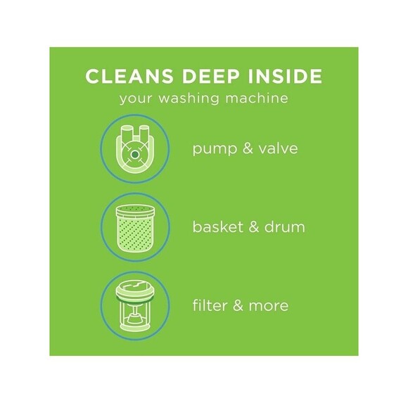 Affresh WASHING MACHINE CLEANER Odor Residues Remover ~ Septic Safe ~ 3 Tablets - Picture 4 of 7